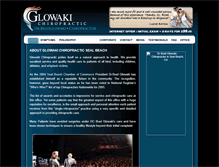 Tablet Screenshot of glowakichiropractic.com